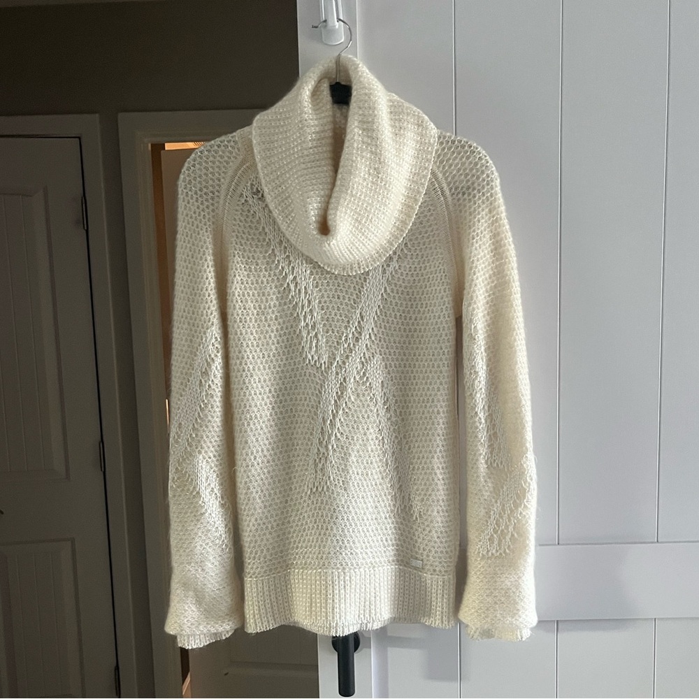 Vintage CHANEL Silk Blend Cowl Neck Sweater